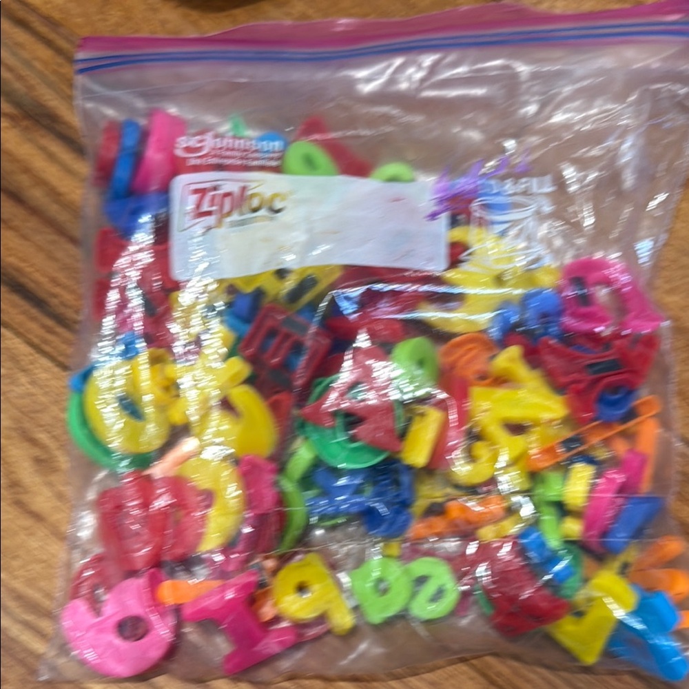 Colorful Plastic Numbers Set
